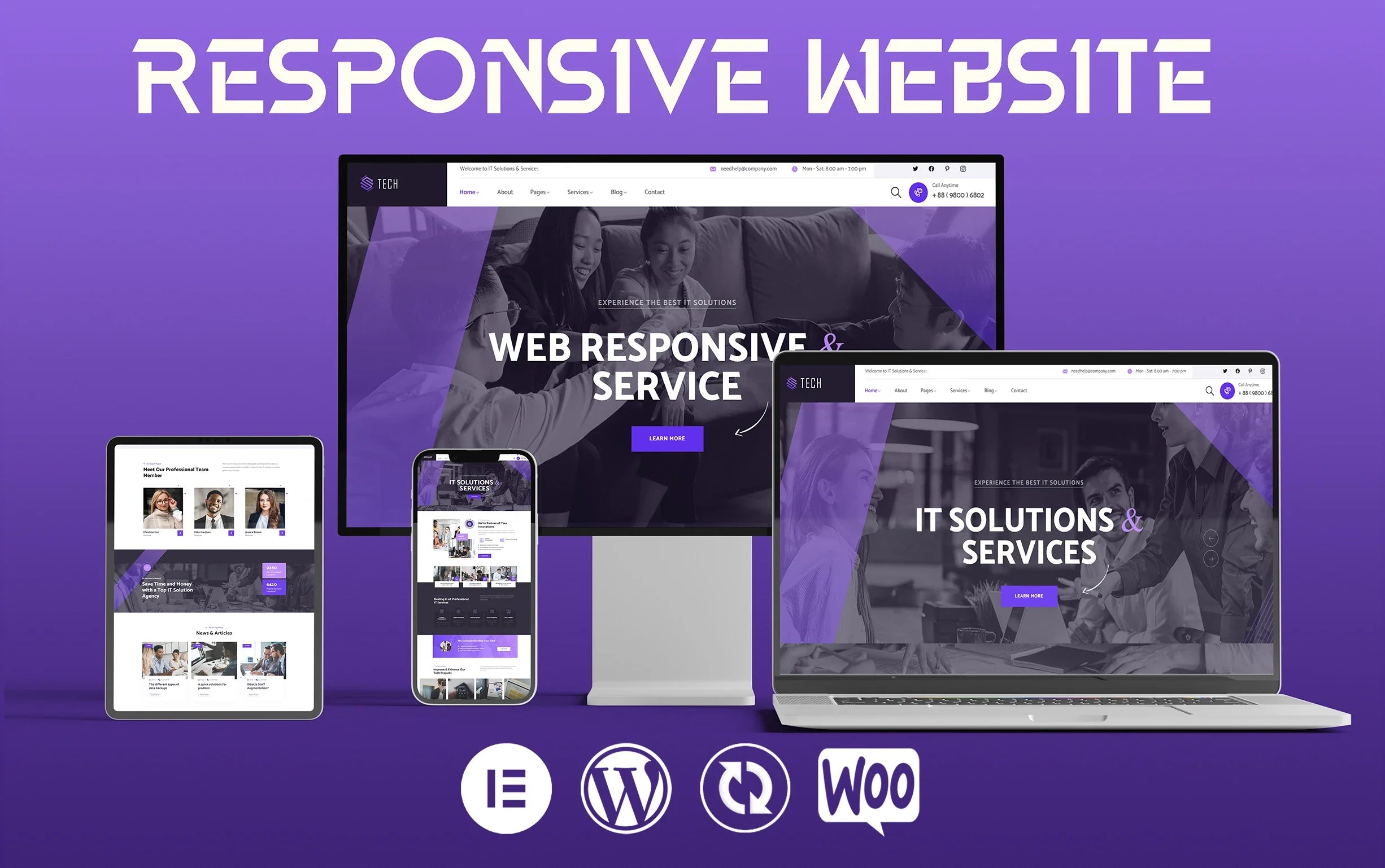 We Will Design a Responsive WordPress Website or Blog (Up to 5 Pages)